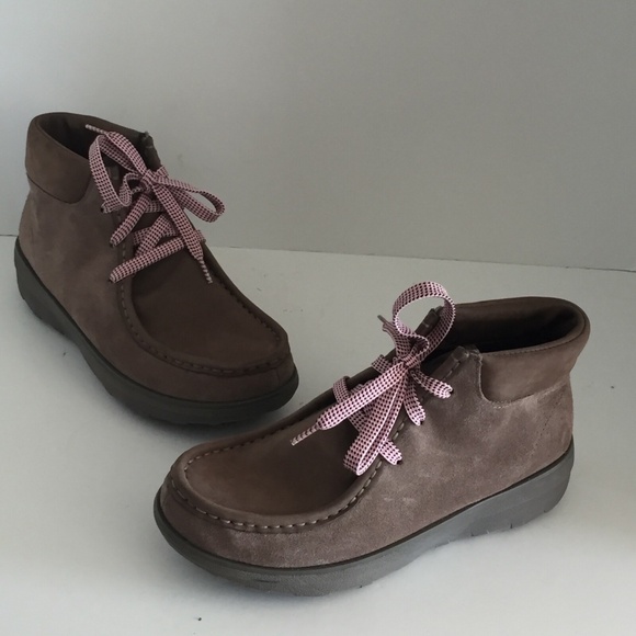 Fitflop Women's Chuk Kamoc Suede Ankle Boots Chukka Booties Lace-Up Size 5 EUC - Picture 2 of 13